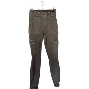 Spanx Skinny Stretch Cargo Pants With Side Pockets & Belt Loops For Women size s